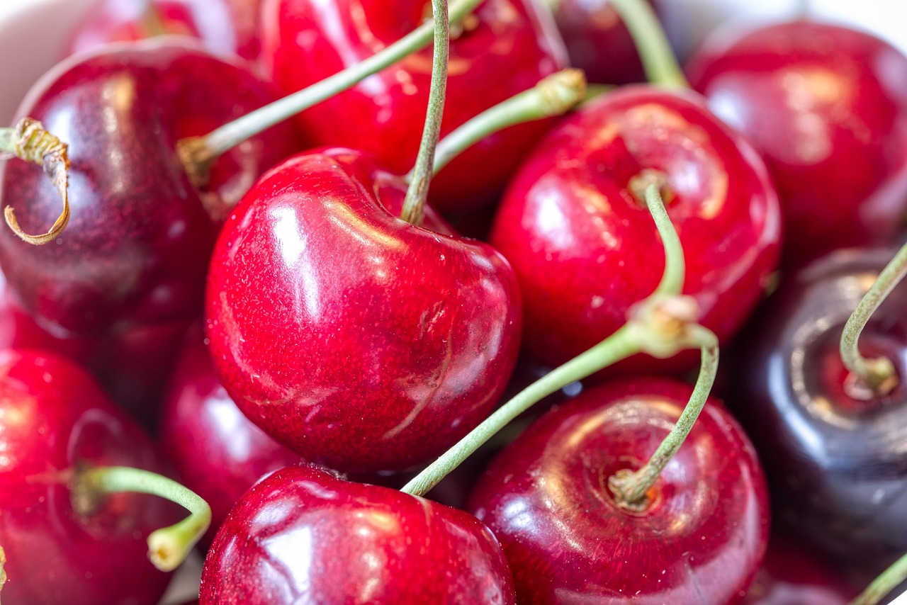 cherries, stone fruit, fruit, shell, ready to eat, vitamins, food, ripe